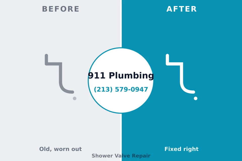 Before and after: plumbing company Bent Creek, NC
